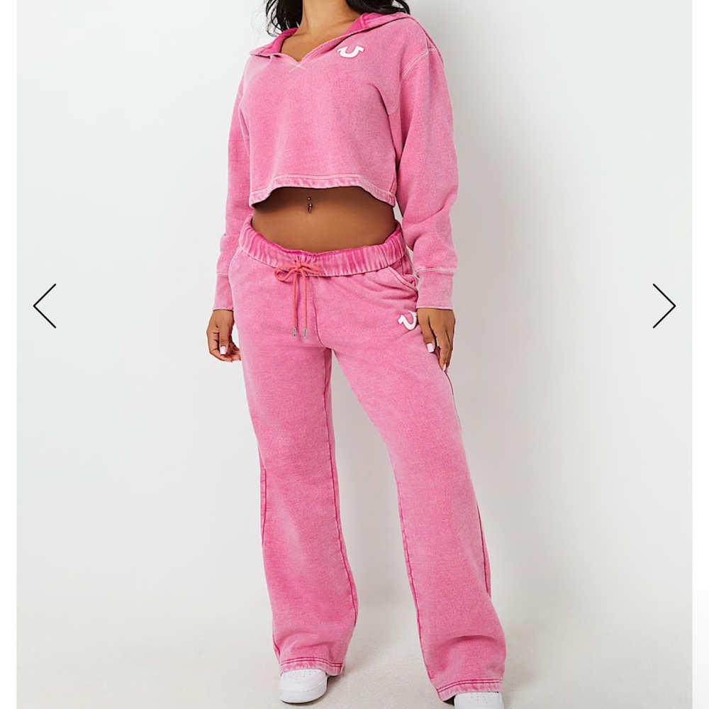 True religion vintage wash set in pink